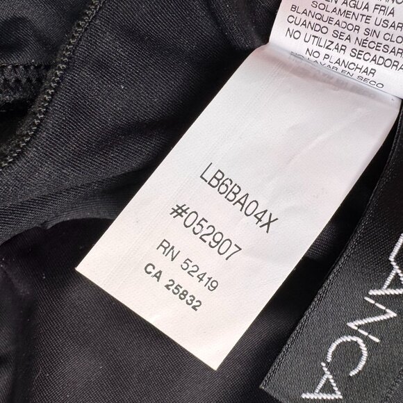 NWT LA BLANCA DeLux Black Underwire D-Cup Swim Tankini Top Island Godess 38D - Picture 6 of 6